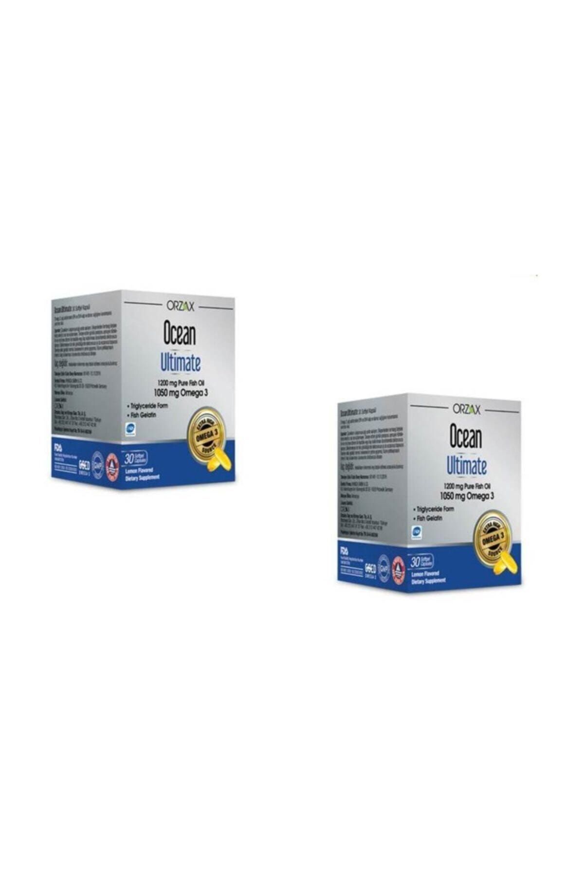 Orzax Ultimate Omega 3 Saf Balık Yağı 30 Kapsül 2'li Paket