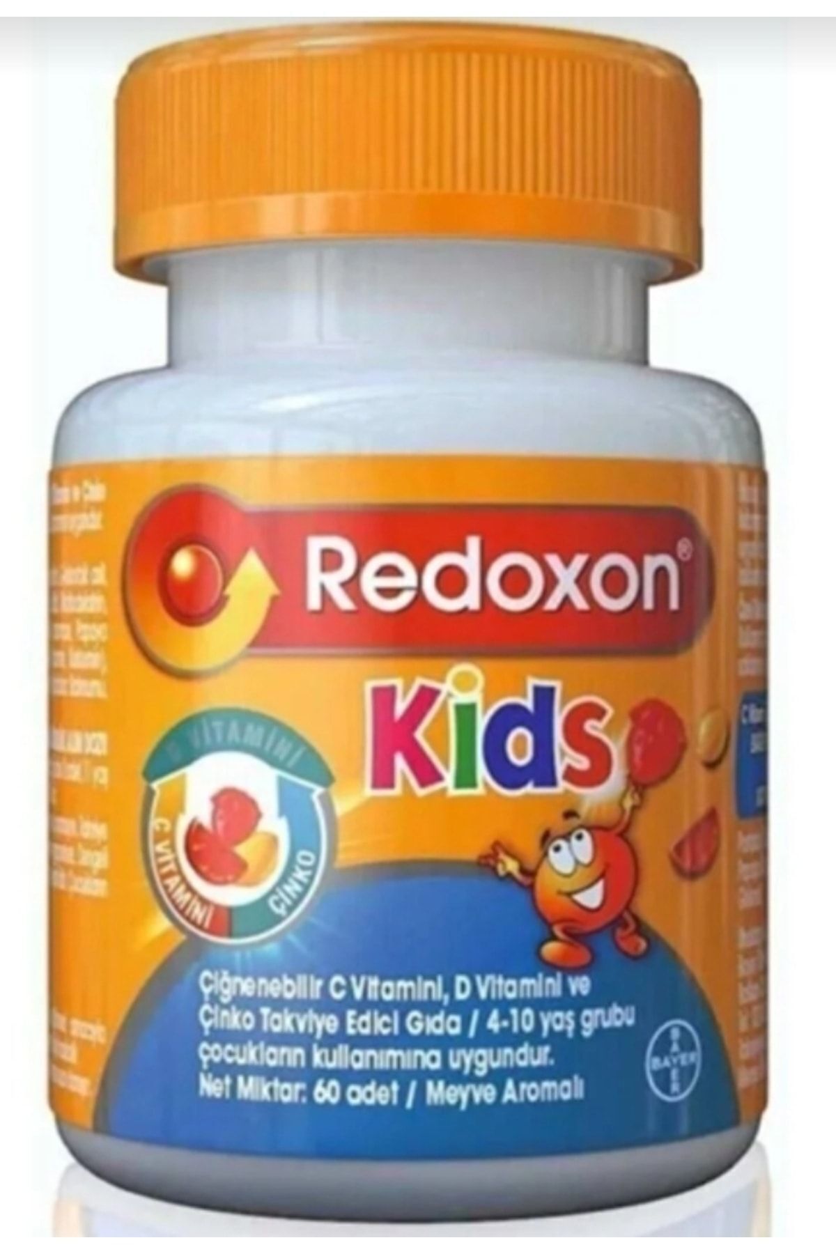 Redoxon Kids C Vitamini D Vitamini Ve Çinko Içeren 60 Çiğnenebilir Tablet