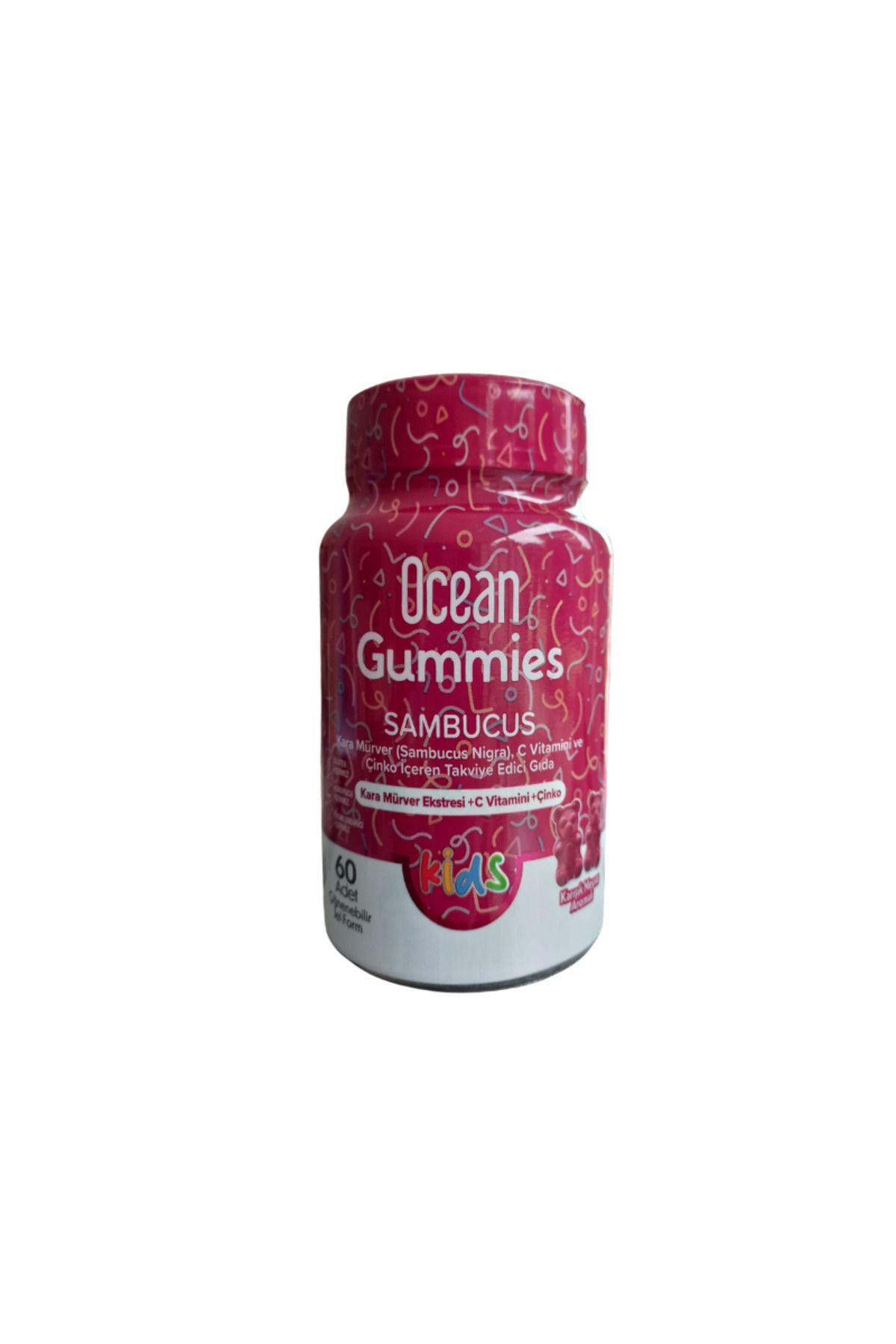 Ocean Smart Gummies Sambucus 60 Adet Çiğnenebilir Jel Form