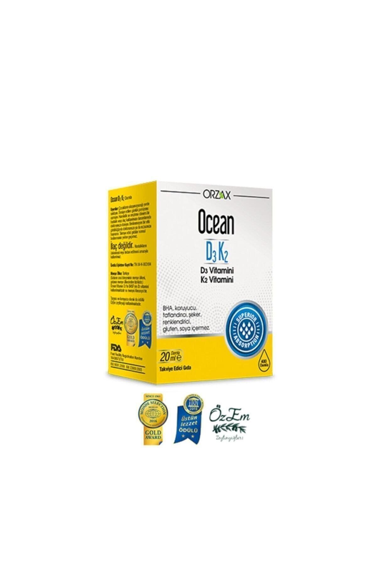 Orzax Vitamin D3 K2 Damla 20ml