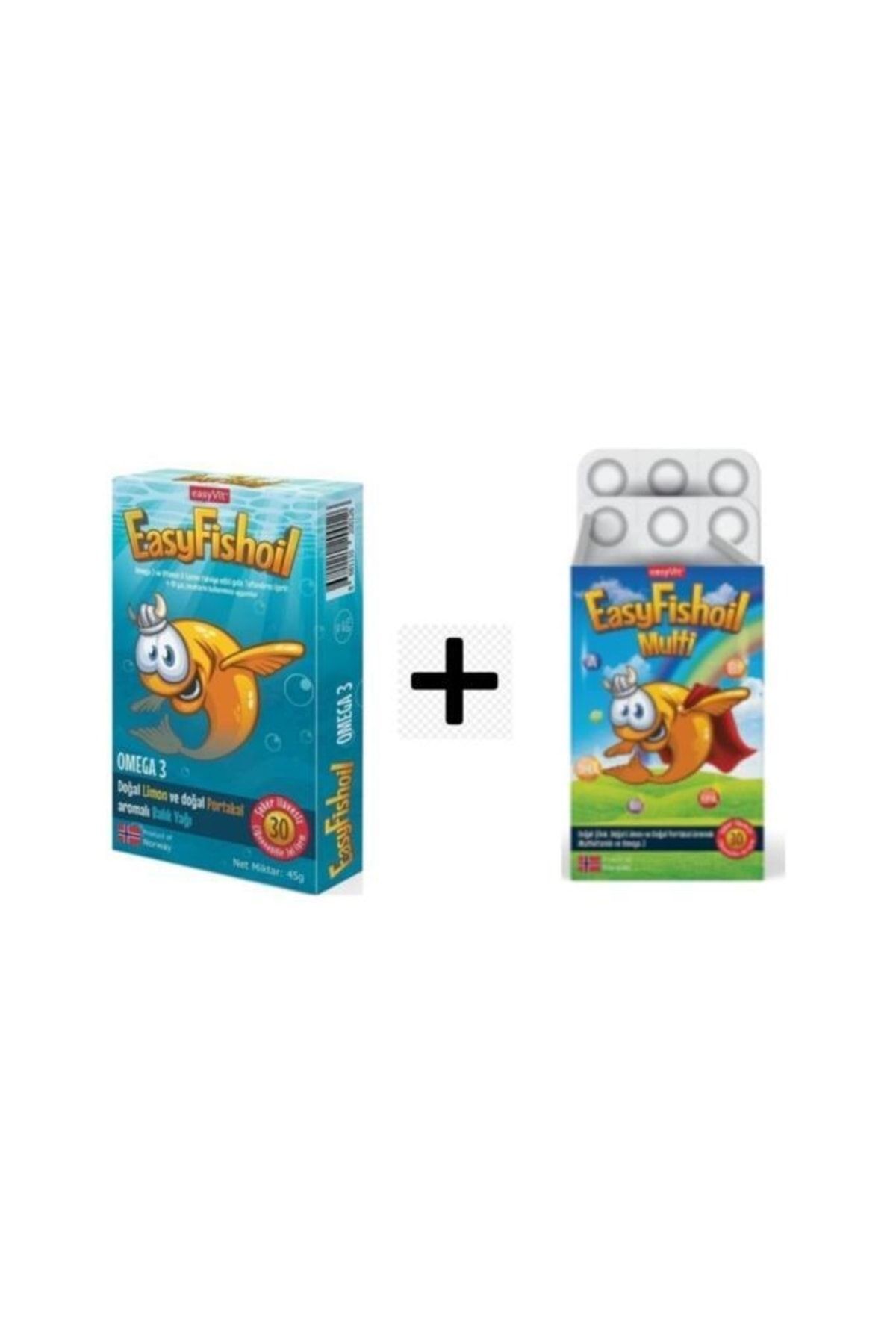 Easyvit Easyfishoil Omega 3 30 Kapsül + Easyfishoil Multi 30 Kapsül Kofre Paket Tek Ebat