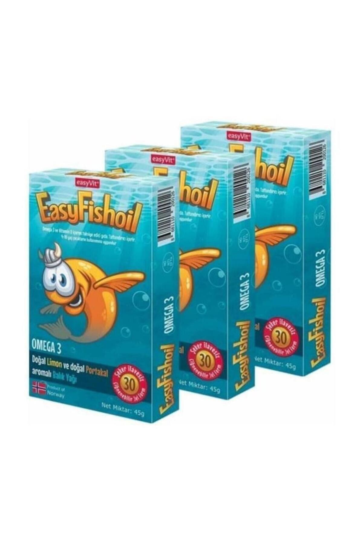 Easy Fish Oil Omega 3 Balık Yağı 30 Jel Tablet X 3 Adet
