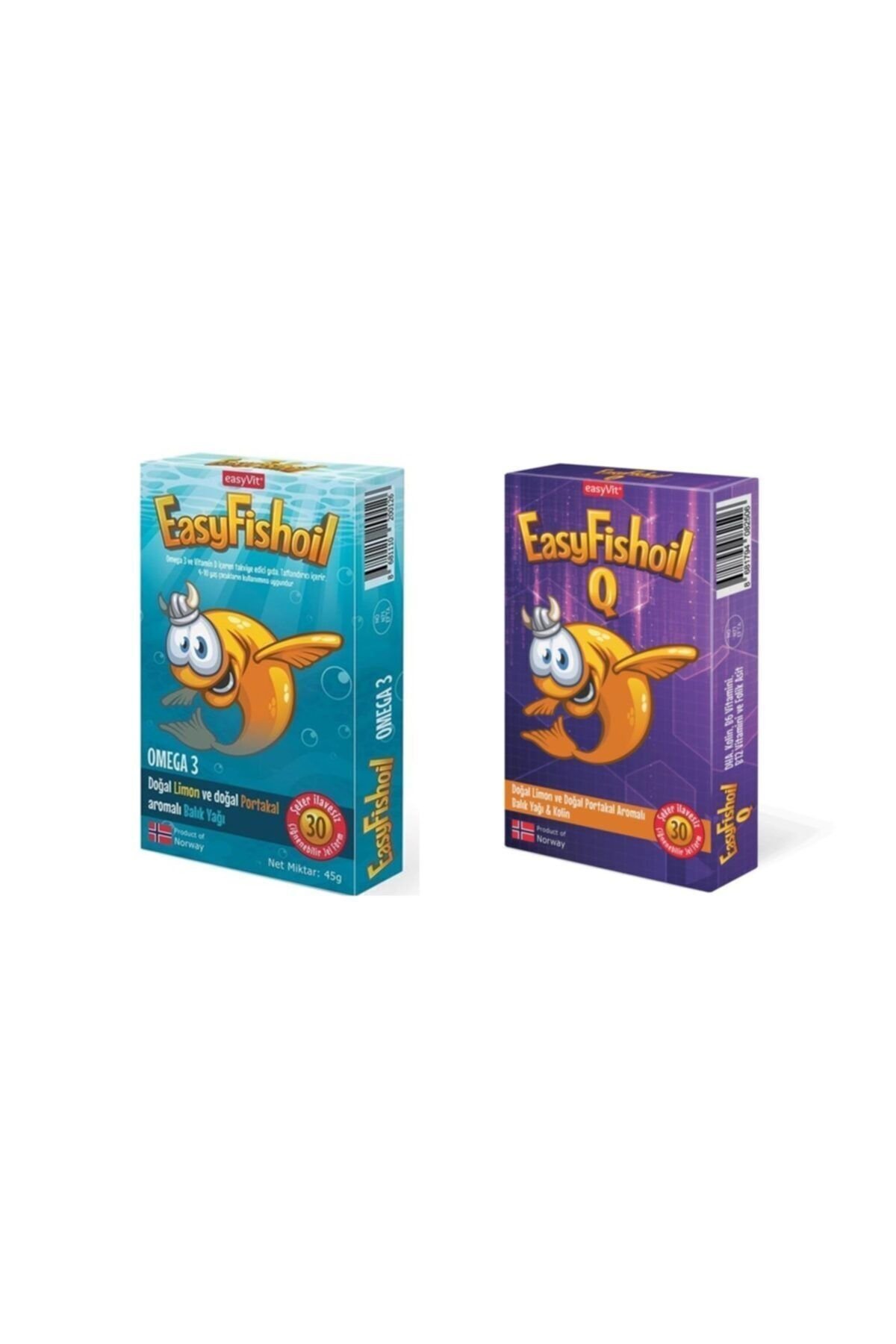 Easyfishoil Omega 3 Çiğnenebilir 30 Jel Tablet+easyfishoil Q 30 Çiğneme Tableti