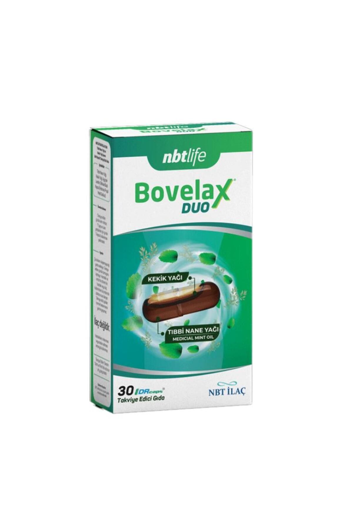Nbtlife Bovelax Duo Tıbbi Nane Yağı Ve Kekik Yağı İçeren Likit Kapsül Takvisye Edici Gıda