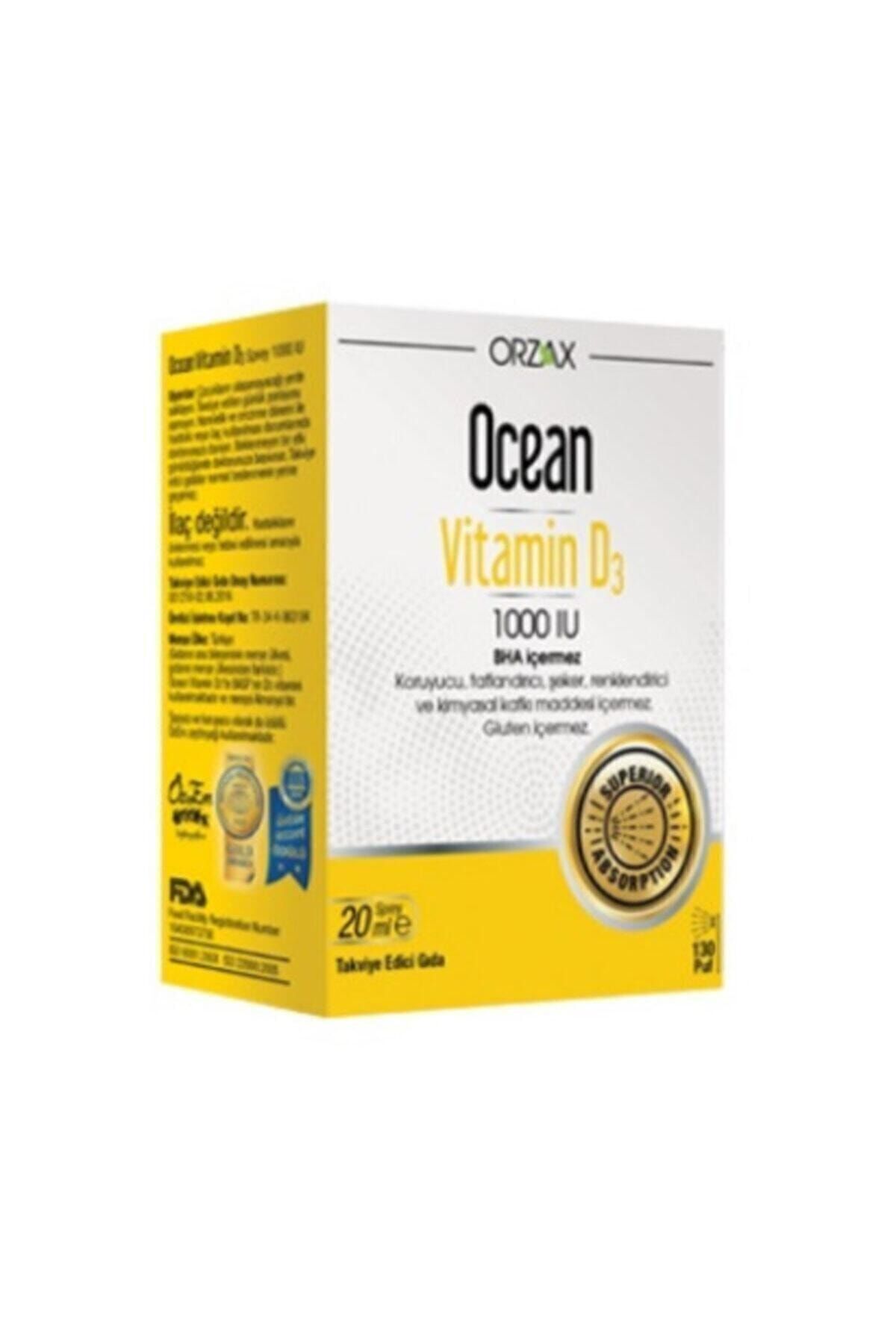 D3 Vitamini - Ocean Vitamin D3 1000 Iu Sprey 20 Ml