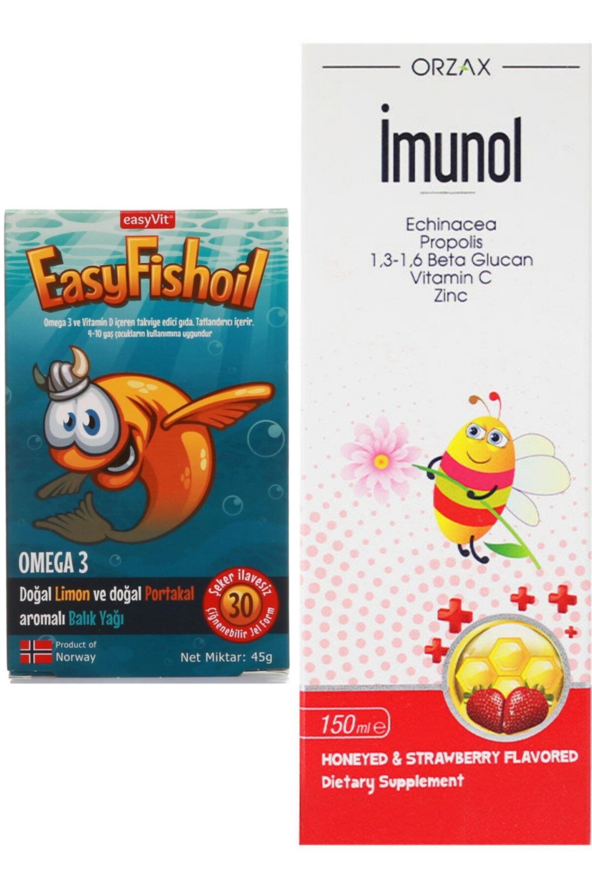 Omega 3 Çiğnenebilir 30 Jel Tablet X Imunol Şurup 150 ml