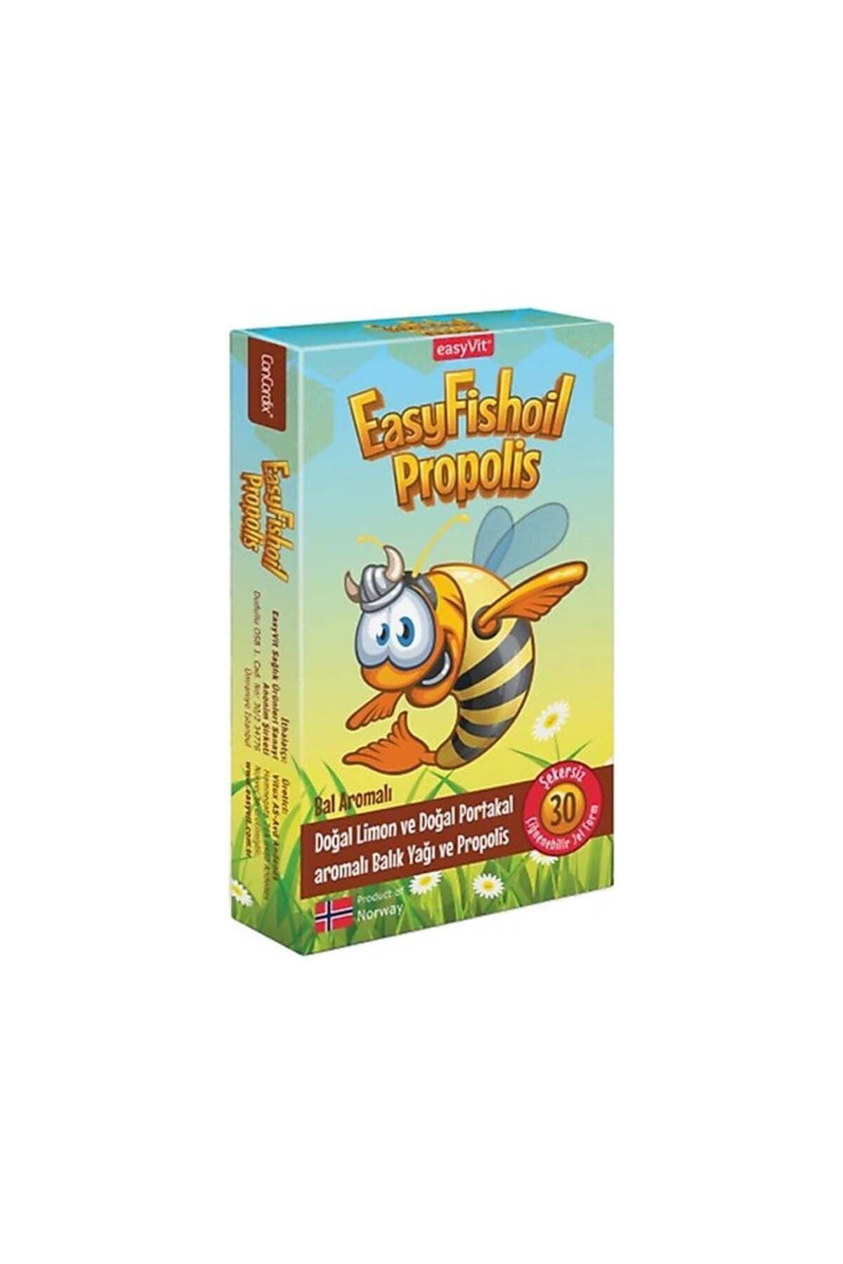 Easyfishoil Propolis Omega 3 Balık Yağı Çiğnenebilir 30 Jel