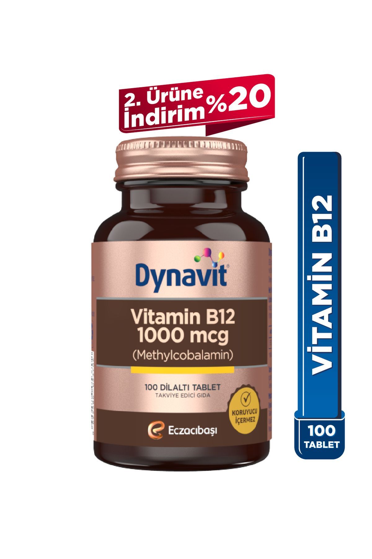Vitamin B12 1000 mcg 100 Dilaltı Tablet