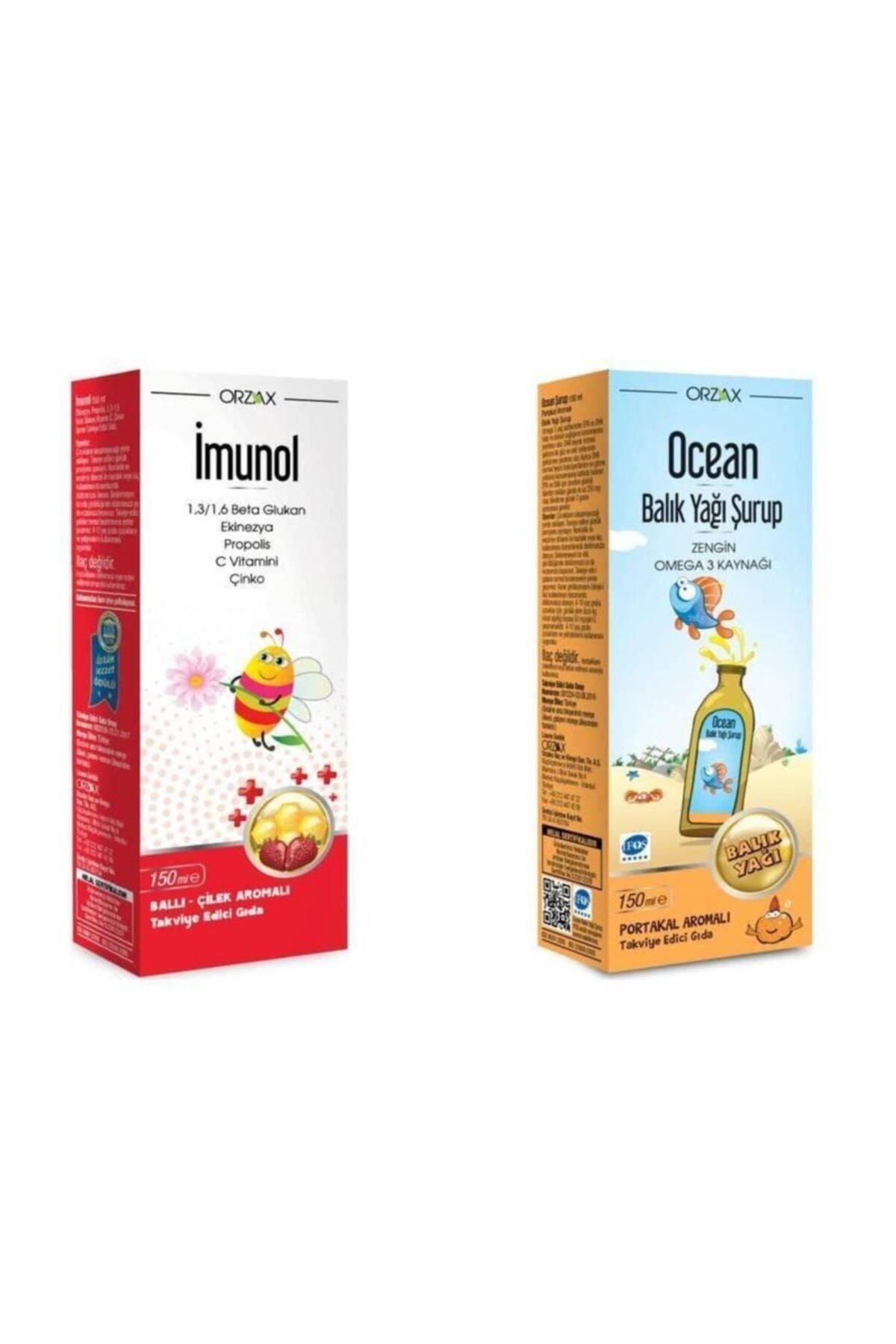 Portakallı Balık Yağı Şurup ve Imunol Şurup