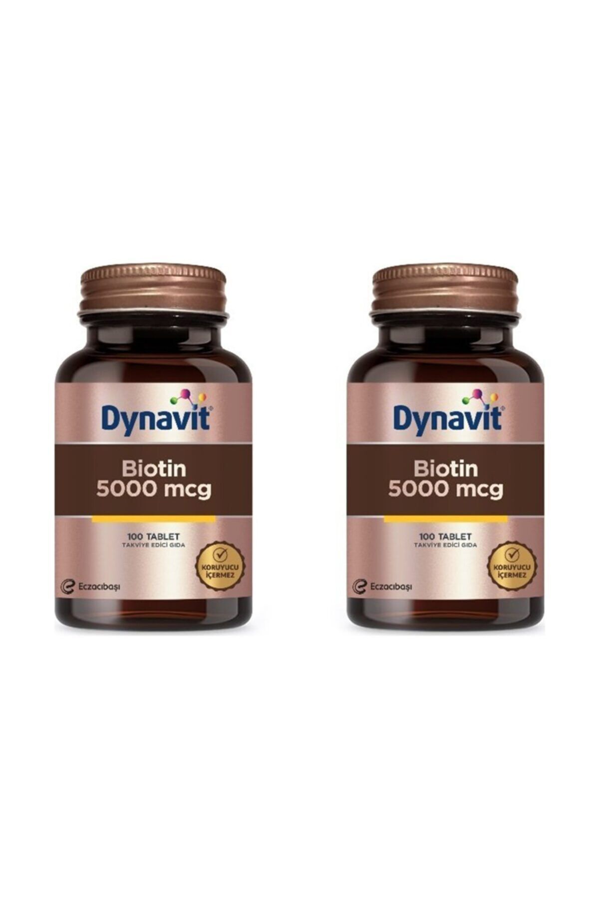 Dynavit Biotin 5000mcg 100 Kapsül 2'li Paket